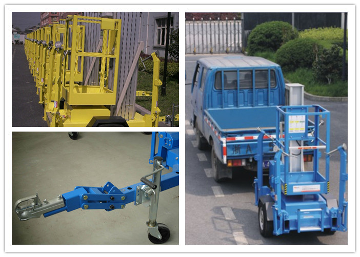 Buy cheap 8 Meter Hydraulic Work Platform , Trailer Mounted Lift For One Person product
