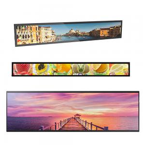 Buy cheap 700 Ntis Stretched Bar Lcd Display 1920*540 Max Resolution 50,000 Hours Panel Life product