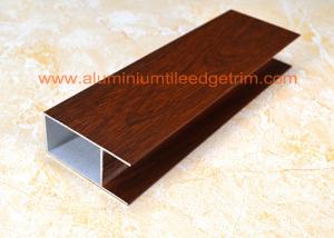 Buy cheap Modern Type Aluminum Window Frame Extrusions Smooth Edges Wood Grain Color product
