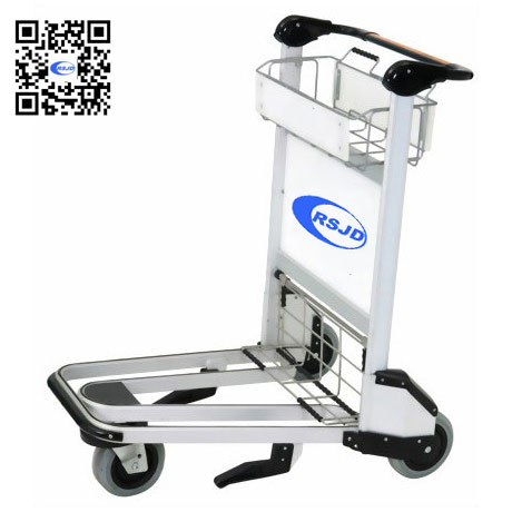 Buy cheap Aluminum luggage trolley for airport, hand brake airport trolley with brake product