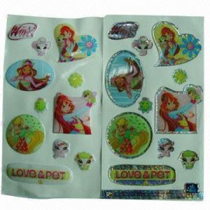 Buy cheap Butterfly Epoxy Sticker, Easy-to-apply and remove, Nontoxic, Used for Promotional and Advertisement  product