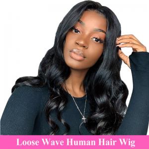 Buy cheap 100% Raw Unprocessed Human Hair Loose Wave Full Lace Wig 10"-28" Length product