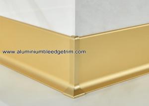 Buy cheap 6cm / 8cm / 10cm Matt Gold Metal / Aluminum Skirting Board Profile As Wall Foot Brace product