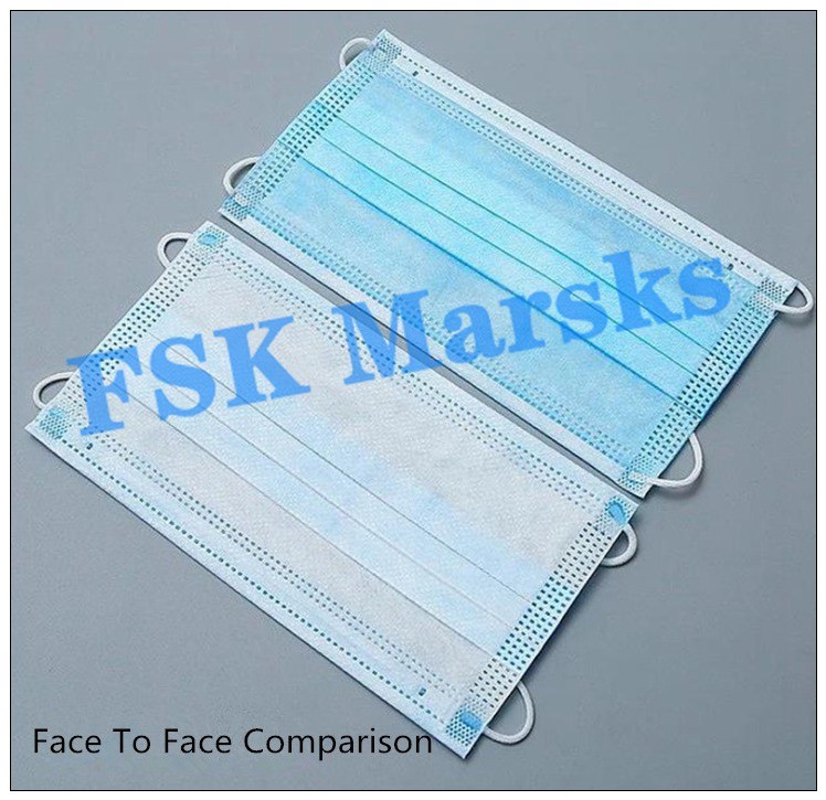 Buy cheap 3 Ply Surgical Face Mask No Woven Cloth Breathable Antivirus Blocking Droplets product