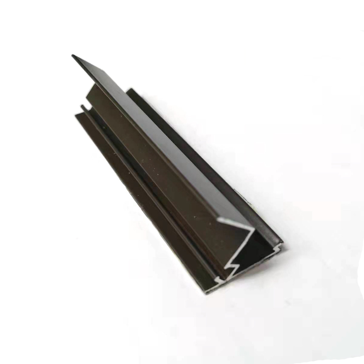 Buy cheap T5 Aluminum Window Profiles Casement Bead Brown Powder Surface product