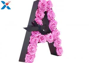 Buy cheap Luxury Rose Gift Acrylic Flower Box A Letter Flower Box With Lid Non - Toxic product
