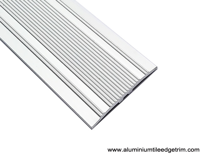 Buy cheap Matt Silver Aluminium Floor Trims , 38 Mm Width Floor Tile Edging product
