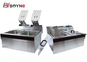 Buy cheap 9kw Commercial Kitchen Cooking Equipment Potato Chips Fryer product