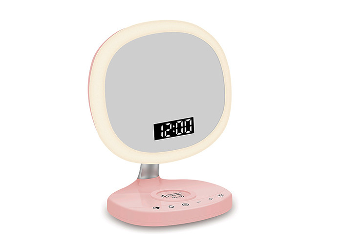 Buy cheap 1000mAH Mirror Digital Clock , Multifunctional Touch Light Led Mirror Clock product