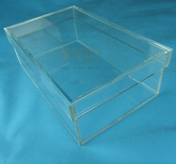 Buy cheap Rectangular Clear Acrylic Shoe Display Box Transparent Eyes Catching product