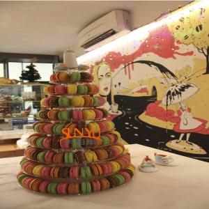 Buy cheap Macaron Food Display Trays More Layers Transparent , Plastic Dispaly Stand product