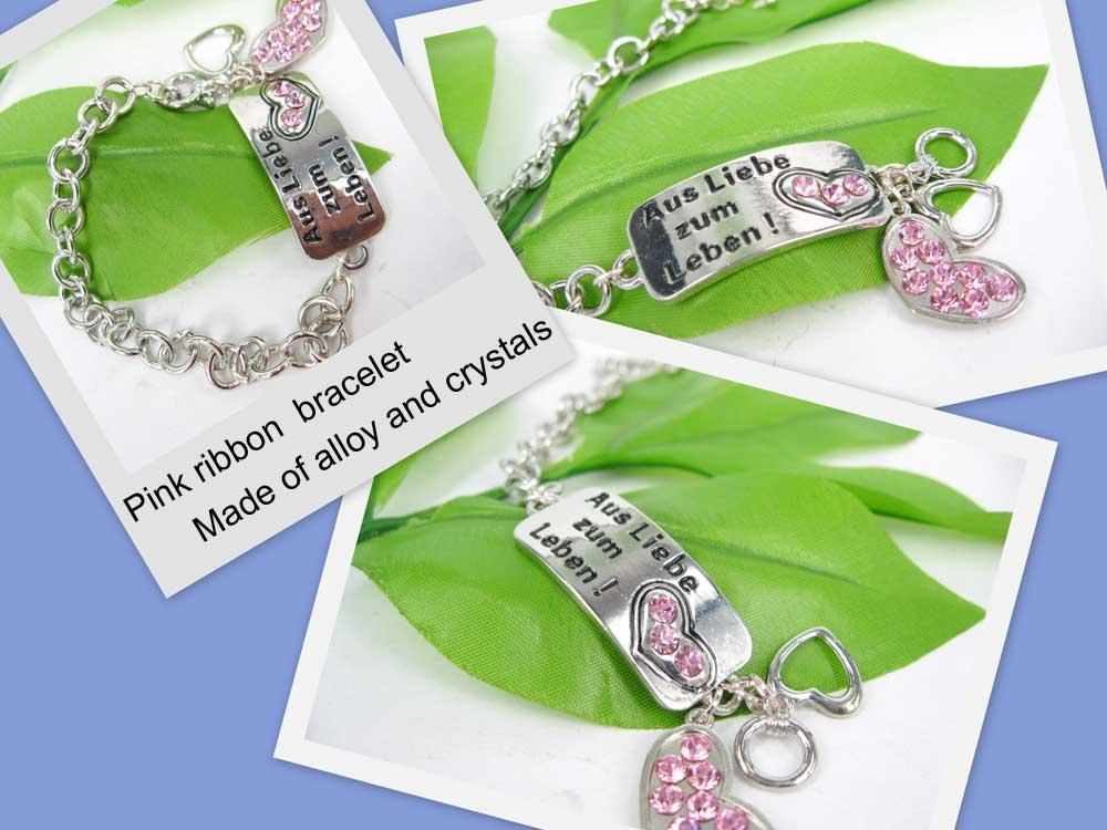 Buy cheap Pink Ribbon Bracelet (YWTP090707-9) product