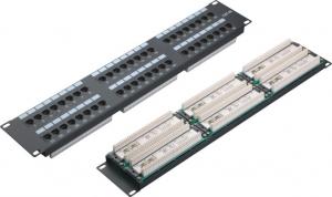 Buy cheap UTP 48 Port Patch Panel 2U AMP Type Cat5e Patch Panels for Computer Center YH4015 product