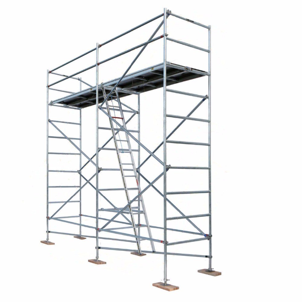 Buy cheap Cuplock Aluminium Mobile Scaffold  H Frame Ladder Scaffolding System product