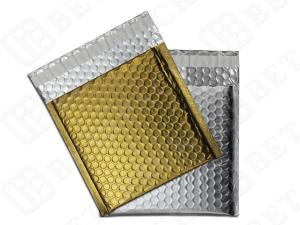 Silver / Golden Metallic Bubble Envelopes Aluminum Foil Envelopes 12.75
