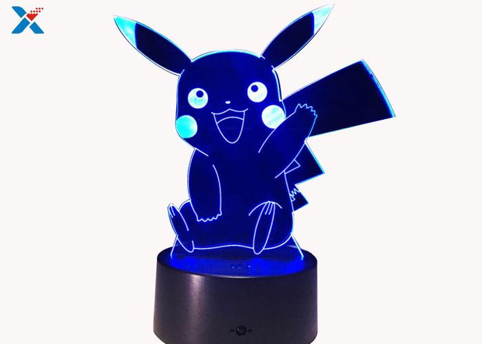Buy cheap Colorful Acrylic Light Guide Panel 3D Light Guide Night Light Pikachu PokéMon product