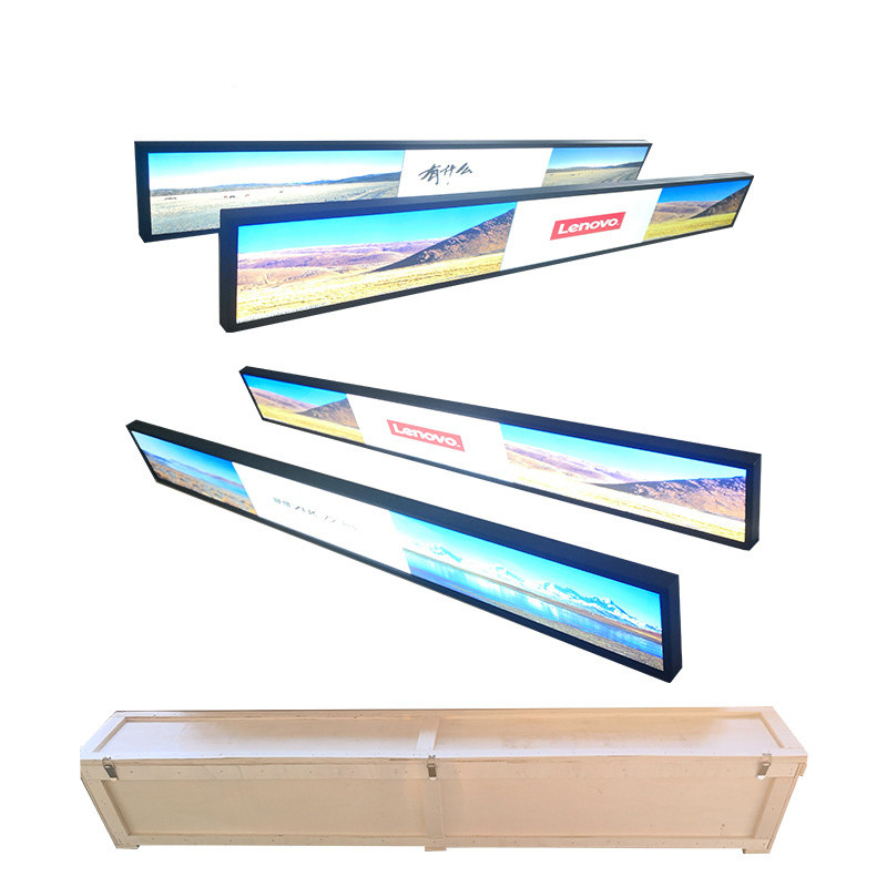 Buy cheap Wall Mounted Ultra Wide Digital Signage , Metal Shell Waterproof Lcd Display product