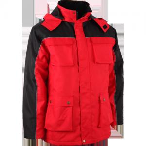 Buy cheap Personalized Red windproof Winter Work Jackets in S M L XL XXL Size product