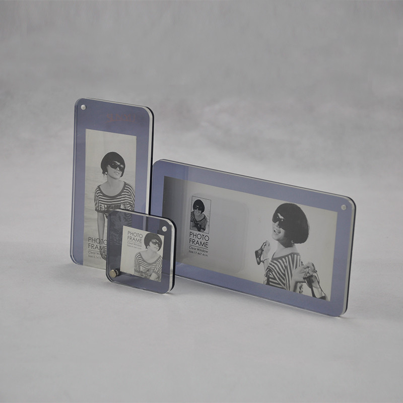 Buy cheap Souvenir Customized Picture Frames Magnetic Displays Double Sided Insert Photo product