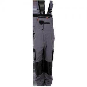 Buy cheap Custom cotton Bib Overall Jumpsuit Workwear trousers with kneepads , Gray product