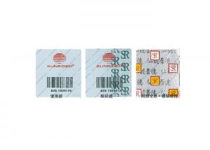 Buy cheap Self Adhesive VOID Anti Counterfeit Labels 70um Thickness With Good Smoothness product