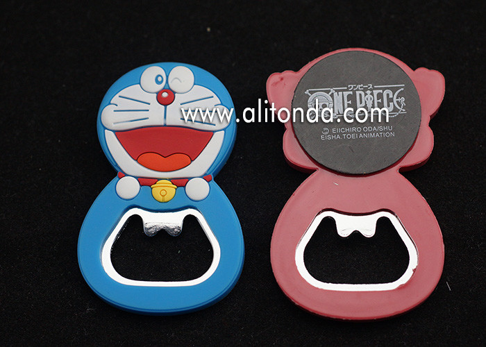 Buy cheap Doraemon Hello Kitty cartoon figure shape bottle opener custom for animation company promotional gifts product