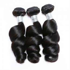 Buy cheap Natural Color Loose Wave Hair Malaysian Virgin Hair Extensions Full Cuticle Aligned product
