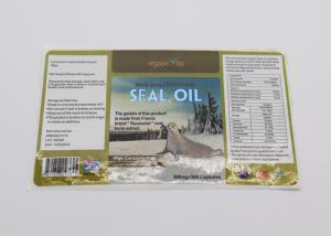 Buy cheap Seal Oil Barcode Food Label Stickers , Spot UV Surface Handle Food Product Labels product