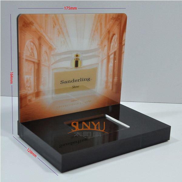 Laser Cutting Craft Cosmetic Display Rack Respectively Perfume Show