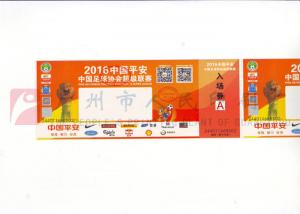 Buy cheap Eco - Friendly Event Ticket Printing Services , Movie / Bus Custom Ticket Printing product