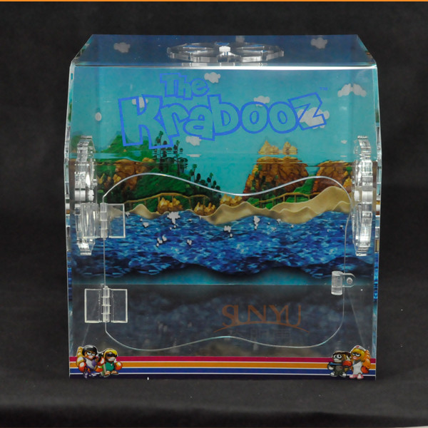 PET Plastic Display Box Customized With Vivid Pictures / Fan Air Vent