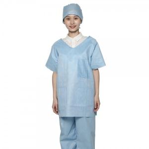 S-5XL Disposable Hospital Scrubs Medical Nurse Suit 35gsm SMS Material