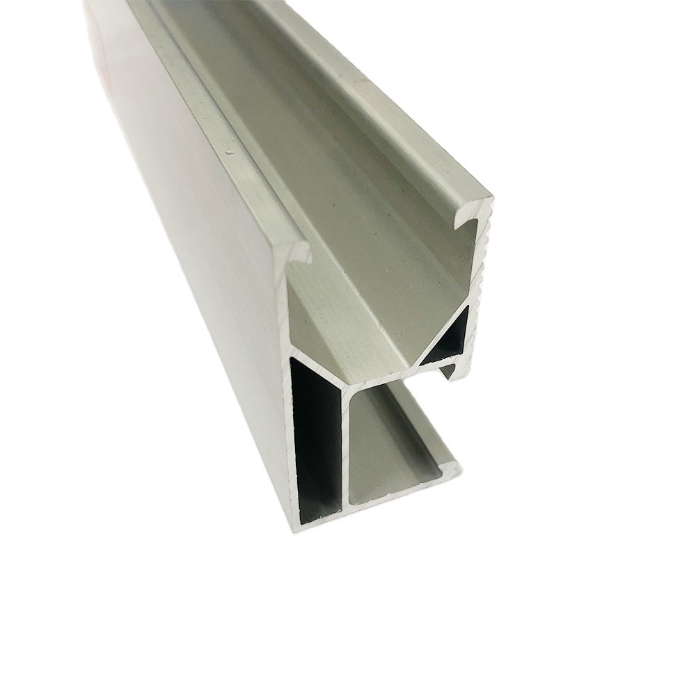 Buy cheap Solar Mounting Structure Aluminium Roofing Sheet Aluminum Rail Strong Hardness product