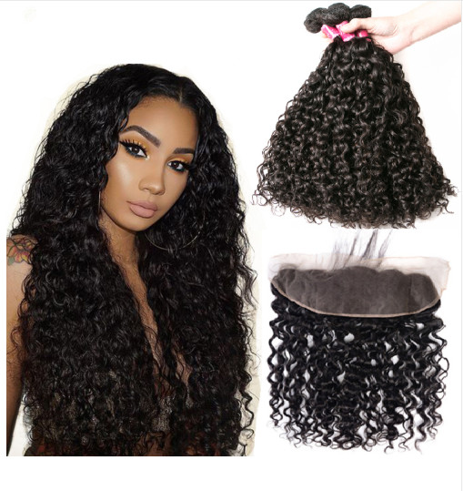 Buy cheap Water Wave Malaysian Hair Extensions / Virgin Human Hair Bundles For Ladys product