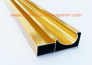 Buy cheap Electrophoretic Coated Gold Aluminium Cabinet Door Profiles 0.4mm-20mm Thickness product