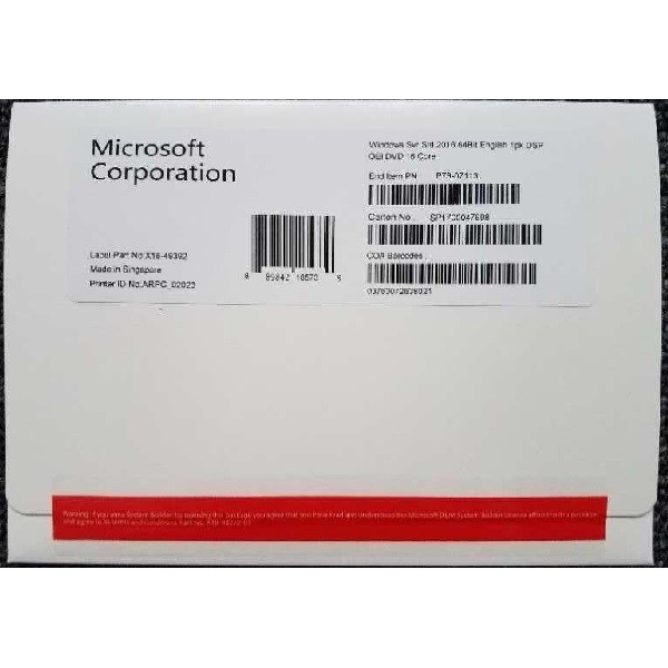 Microsoft Windows Server 2016 Standard OEM Box for sale