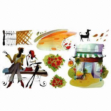 Buy cheap Removable Wall Stickers, Suitable for Decoration, Eco-friendly, Made of PVC product