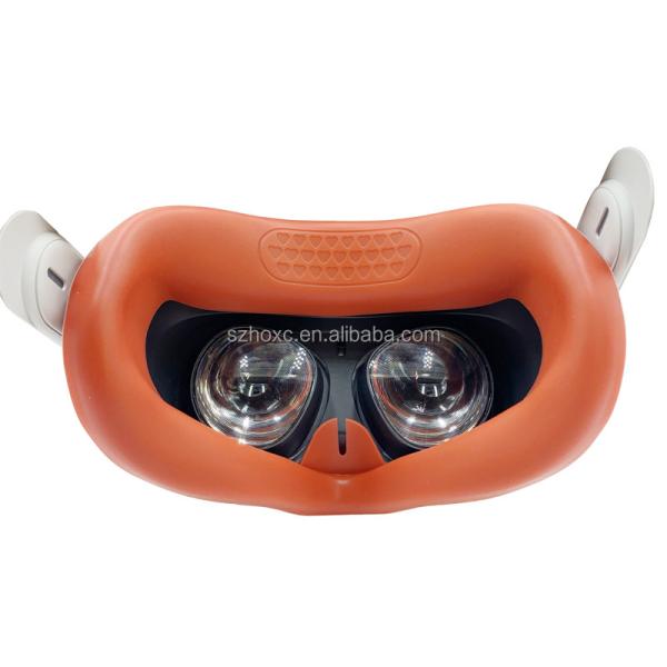 HOXC VR Protective Silicone Face Pad Compatible For Oculus Search 2 Accessories, Non-Slip Opaque Sweatproof Washable Replacement