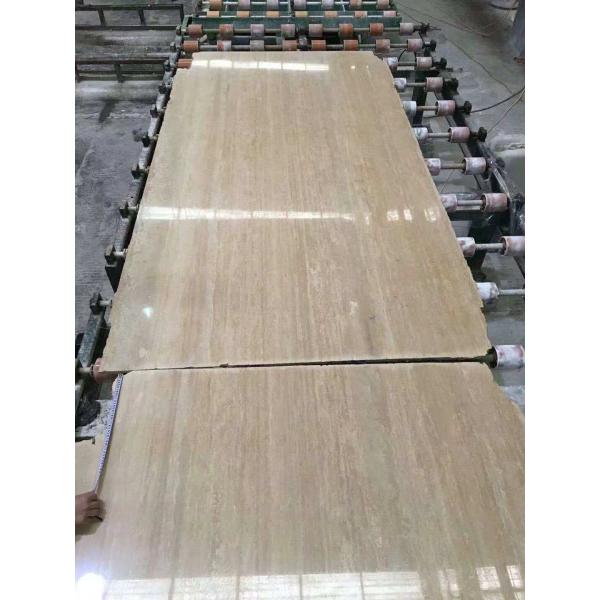 Building Marble Stone Slab Tile Roman Travertine Style 2.7 G / Cm³ Density