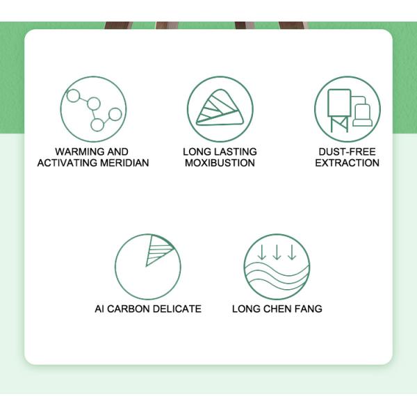 ZhongYan Taihe Weak Smoke Mini Moxibustion Sticks Self Adhesive 180pcs