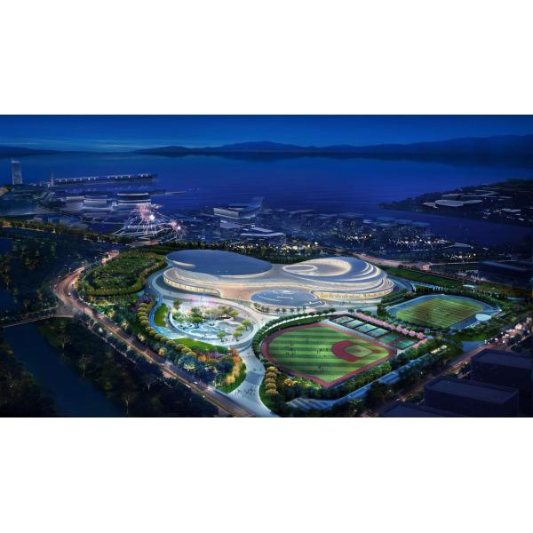 Light Framing Steel Fabrication Quick Install Metal Structure Pre-Engineered Sport Gym Hall Outdoor Stadium Buildings