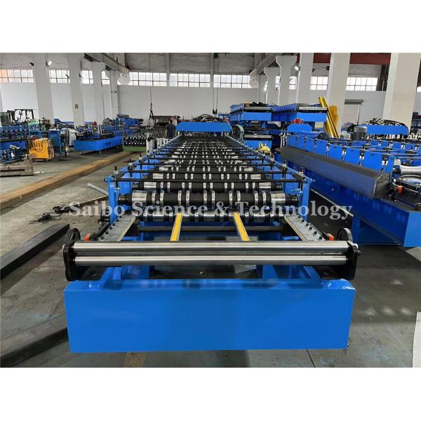 0.4-0.6mm Thickness Range Tile Roll Forming Machine With Chain Drive System For Tiles