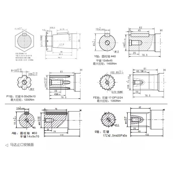 hydraulic Disc Valve motor high torque low speed BMK6-390 used on horizontal directional drill (HDD) rig