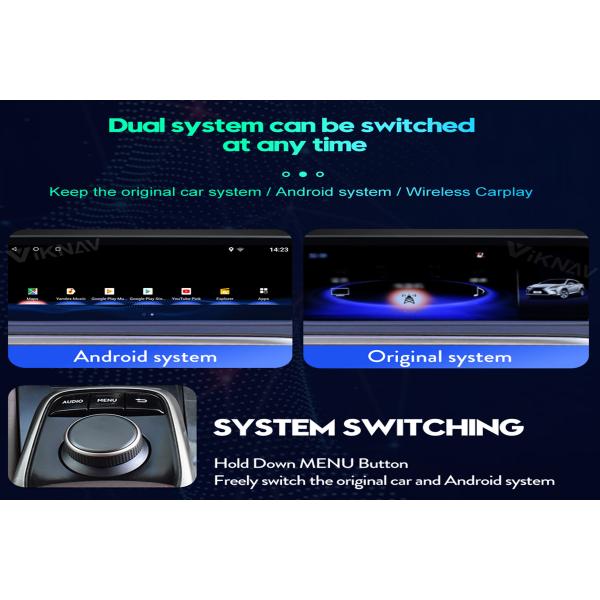 Android Multimedia Lexus Es300 Stereo Aftermarket Bluetooth Car Stereo 2014-2017 12V