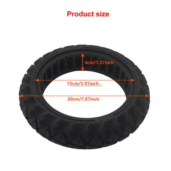 8.1x2 Electric Scooter Solid Tire For M4 Go E2 E2Plus Durable Shock Absorbing Anti Puncture