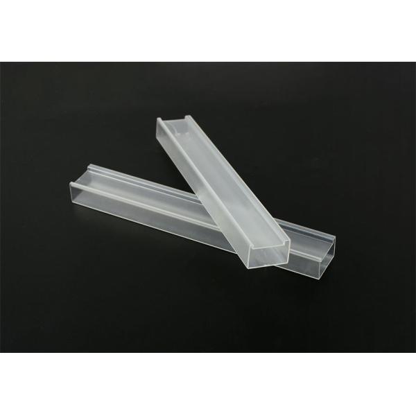 ABS U Channel Cable Trunking System Clear Square Packing Tube Plastic Profiles Customized