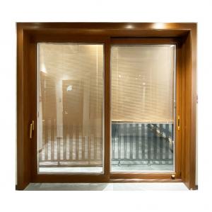 Buy cheap Impact T5 Aluminum Frame Double Glass Sliding Door With Top Accessories product