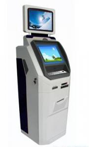 China APD16 dual screen selfservice touchscreen payment kiosk w/ dye sublimation photo printer on sale