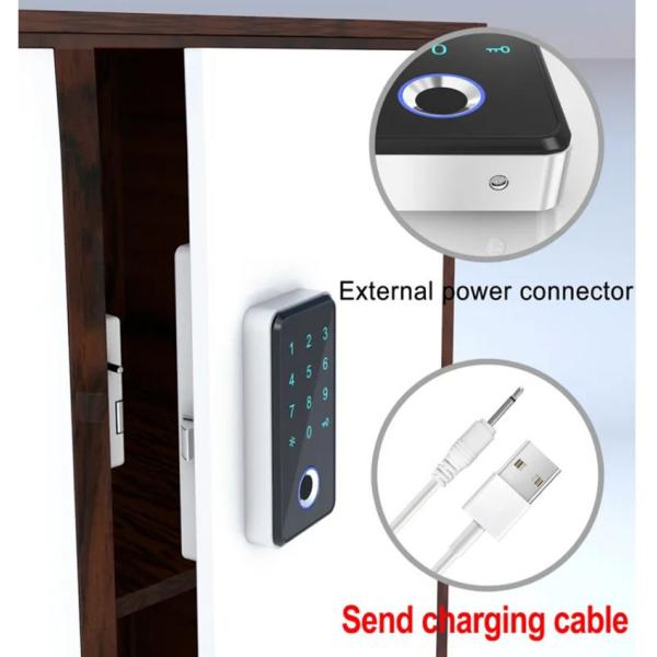 High Quality Biometric Fingerprint Locker Digital Pin Lock for Drawer Cabinet Security Lock