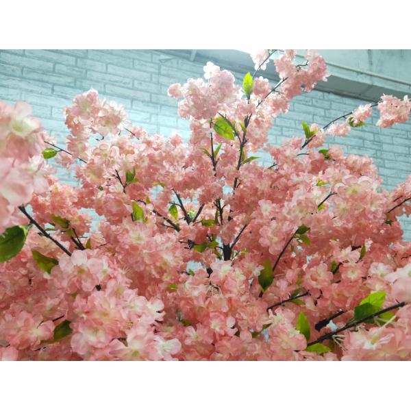 Plastic Trunk Artificial Indoor Decorative Cherry Blossom Tree For Wedding Events